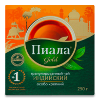 Чай Черный Гранулированный Особо Крепкий Индийский Gold Пиала к/у 250г
