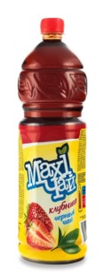 Холодный чай Maxi чай черный клубника 1.2 л